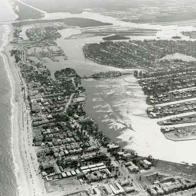 Aerial A1A and Intercoastal 1950