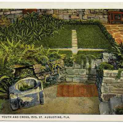 Fountain of Youth and Cross, 1513, St. Augustine, Fla.