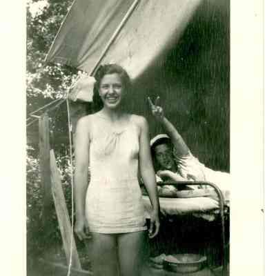 Two Ladies in Swimsuits