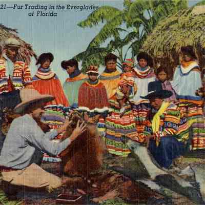 Fur Trading in the Everglades of Florida