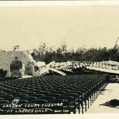 Damage done to the Garden Court Theatre by the Sept. 18, 1926 Hurricane.