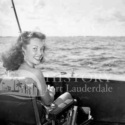 Dorothy Crawford with rod
