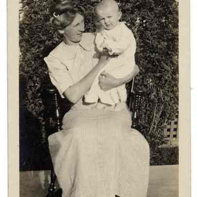 Woman and baby