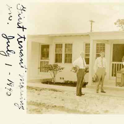 First Tenants Moving into Dixie Court Housing Project 1940