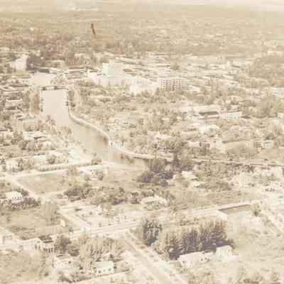 Aerial view of Fort Lauderdale looking west