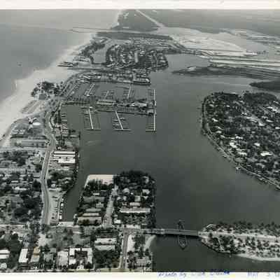 Aerial View of Bahia Mar Looking South 1955