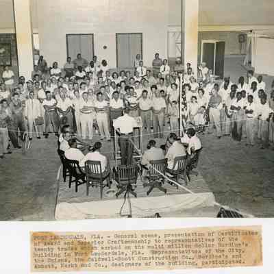 Presentation to the Craftsmen of Burdine's