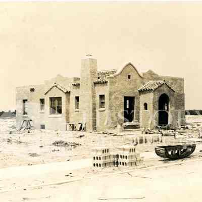 View of house under construction