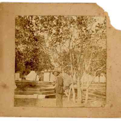 African American Man at Stranahan Trading Post Camp