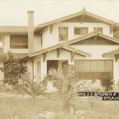 Mrs. F. F. Brown's Residence, Ft. Lauderdale, Fla., after 1930s