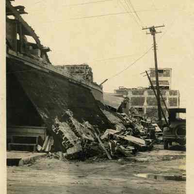 The damage done by the Sept. 18, 1926 Hurricane to the alley between Andrews & Brickell, S.W. 1st St. & Broward Blvd.