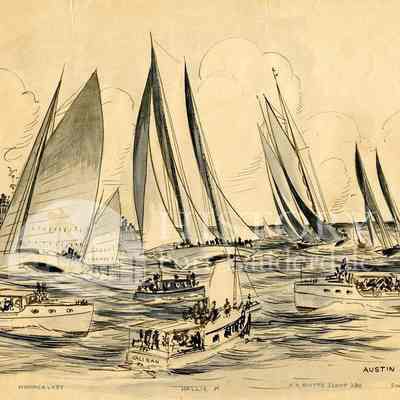 Fort Lauderdale 1st Sail Regatta of Las Olas Beach Feb 19 1933