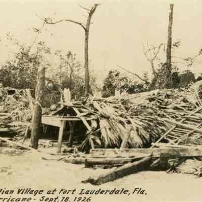 Seminole Village Sept. 18, 1926 Hurricane