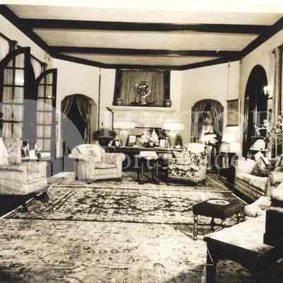 Living room in Erkins home