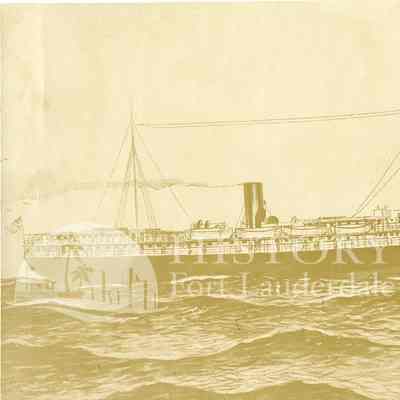 Ship Named Comal on Ocean