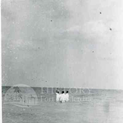 African American Baptismal in the Ocean c.1920