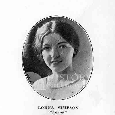 Lorna Simpson 1924 Yearbook Photo