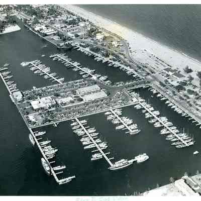 Aerial view of Bahia Mar Looking Northeast 1954