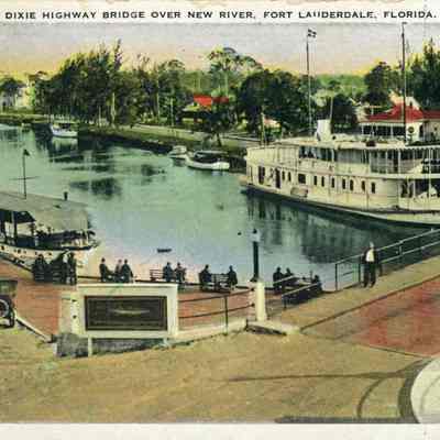 Andrews Avenue Bridge with "The Everglades" 1919