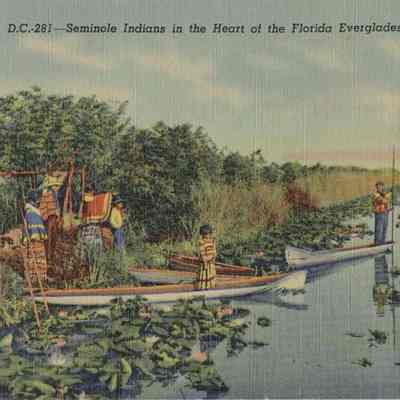 Seminole Indians in the Heart of the Florida Everglades