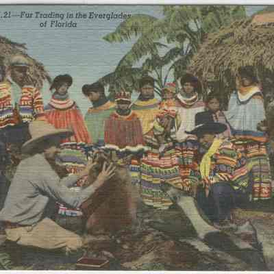 Fur Trading in the Everglades of Florida