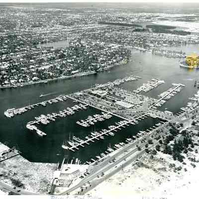 Aerial view of Bahia Mar Looking Northwest 1953