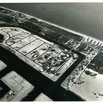 Aerial View of Terra Mar Isle, Pompano Beach 1956