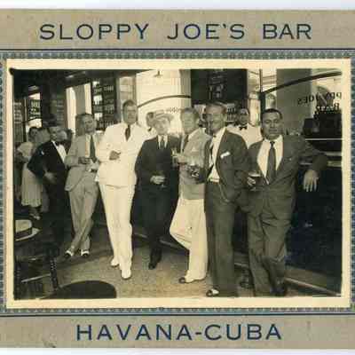 August Burghard and others in Sloppy Joe's Bar