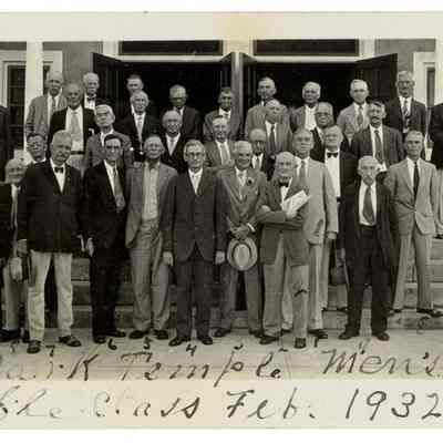 Park Temple Methodist Church's Men's Bible Class, 1932