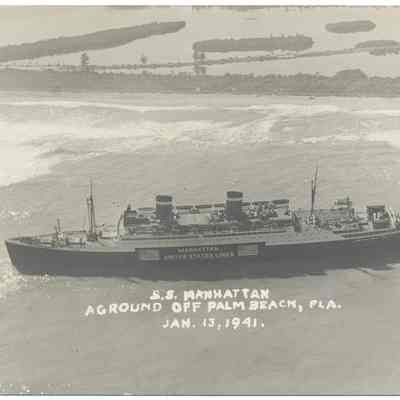 S.S. Manhattan Aground off Palm Beach 1941