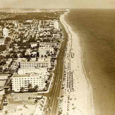 Aerial View of Marlin Beach Hotel and Beach