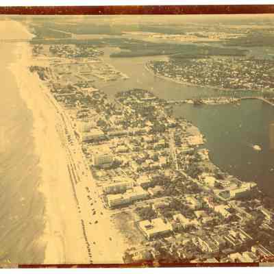 Aerial View of the Beach Looking South from Birch Estates 1950