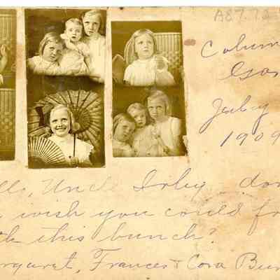A Postcard from Maragret, Frances and Cora Burghard