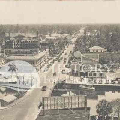Aerial view of Andrews Avenue looking south