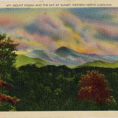 Mount Pisgah and the Rat at Sunset, Western North Carolina