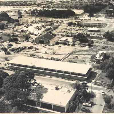 Aerial View of Hangar Set Up at City Central Garage (1350 W. Broward Boulevard)