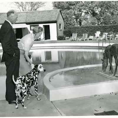Mr. and Mrs. Roger Amburg with "Sharpy"