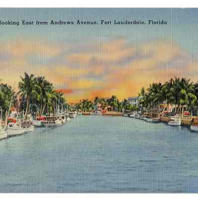 New River looking west from highway, Fort Lauderdale, Florida