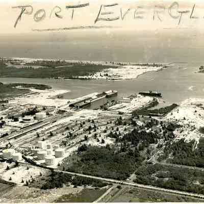 Aerial View of Port Everglades 1930's