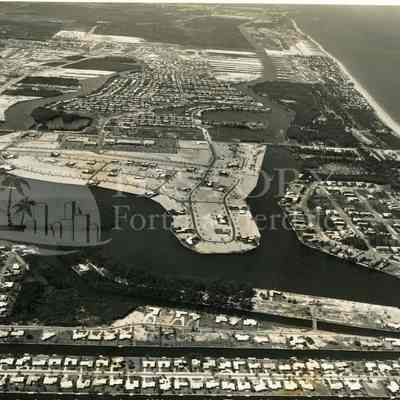 Aerial of Sunrise Shopping Center July 5, 1954