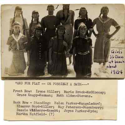 Girls Sunday School Class about 1913