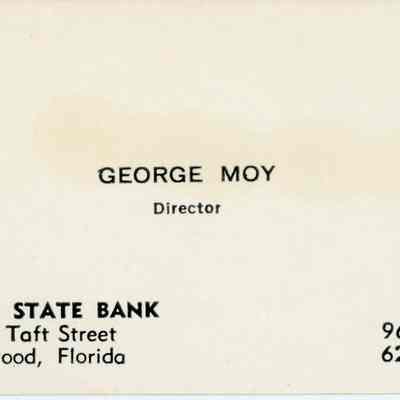 Business Card, George Moy