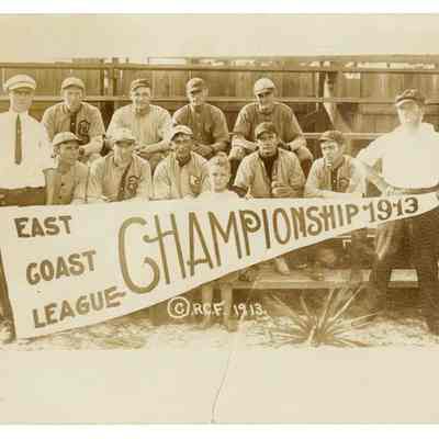 East Coast League Championship Baseball Team, 1913