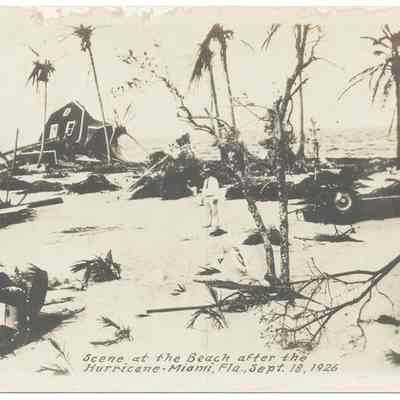 Scene at the Beach after the Hurricane, Miami, Fla., Sept. 18, 1926