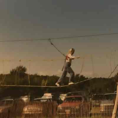 Fairgoer on Monkey Bridge