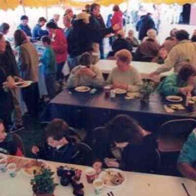 Breakfast under the tent