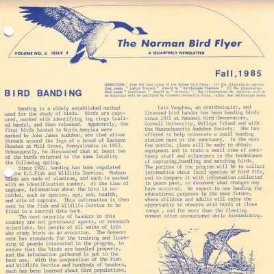 Issue No. 4, Volume 6 - 1985