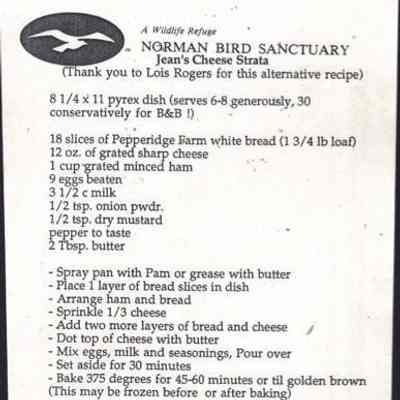 Jean's Cheese Strata Recipe