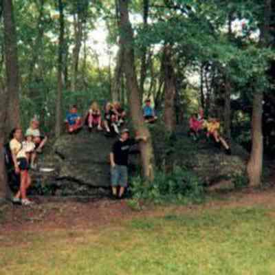 Camp group on Eagle Rock