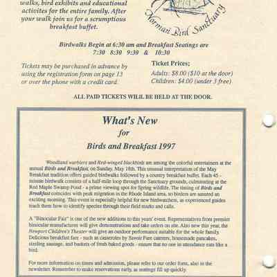 1997 Birds & Breakfast poster